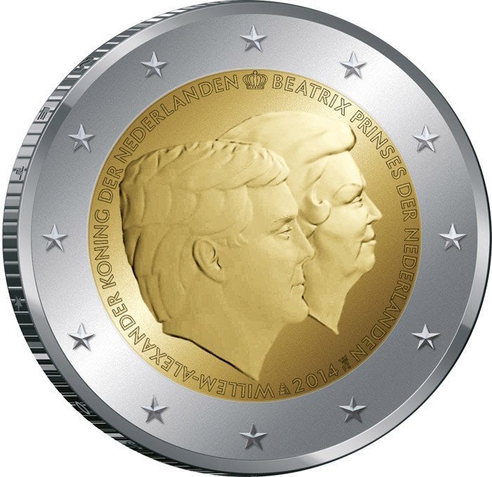 2 euro Nederland 2014 - Koningsdubbelportret (UNC), Ophalen of Verzenden, Overige landen, 2 euro, Losse munt