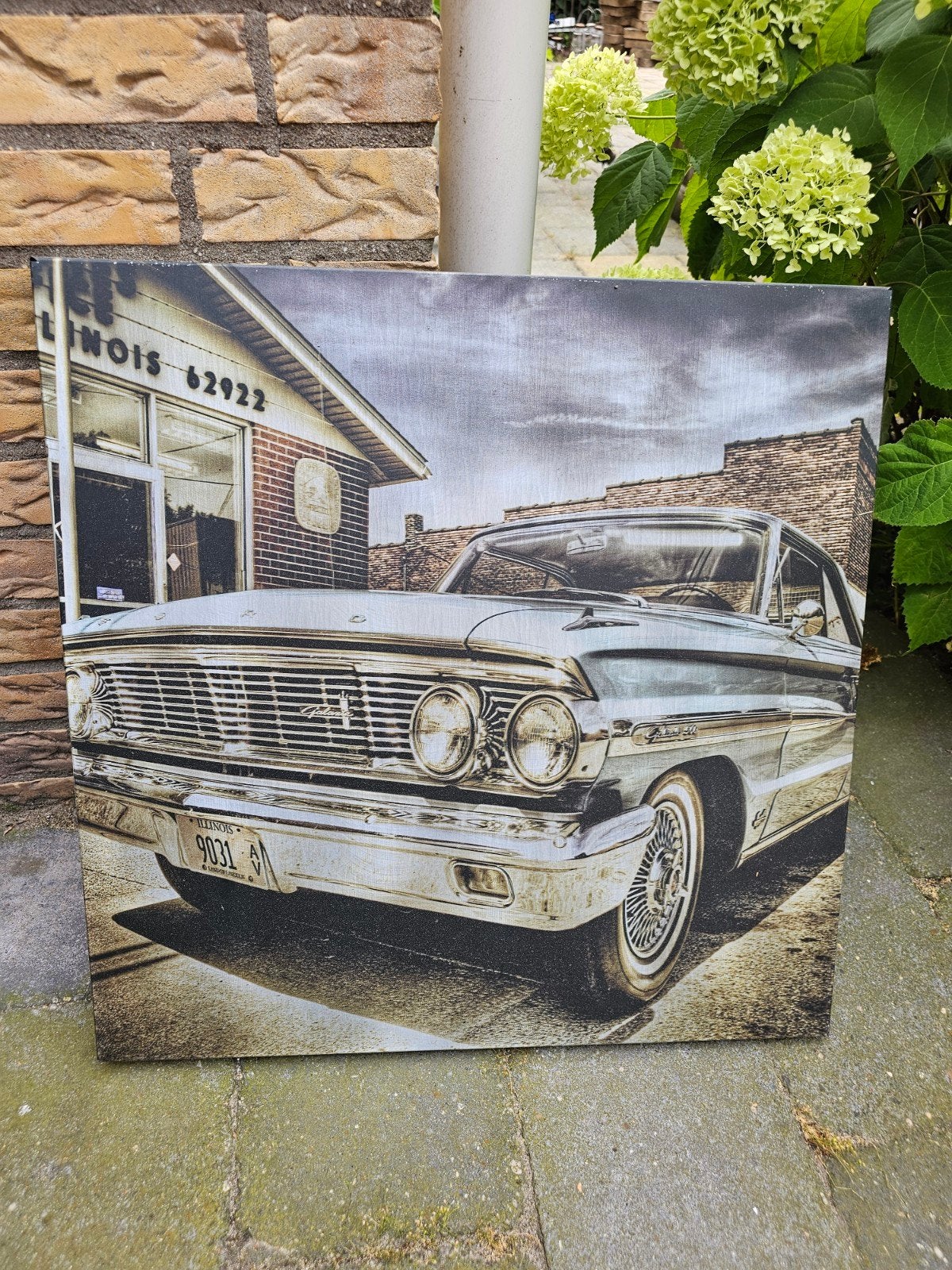 Foto op ijzeren plaat., Ophalen, 50 – 75, Zo goed als nieuw, Foto of Poster