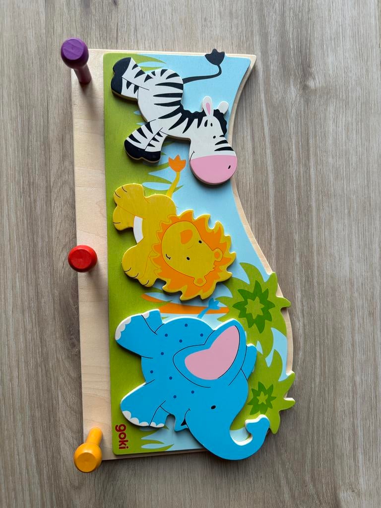 Goki Kapstok Dieren, Huis en Inrichting, Woonaccessoires | Kapstokken, Wandkapstok, Ophalen of Verzenden, Zo goed als nieuw, Minder dan 100 cm