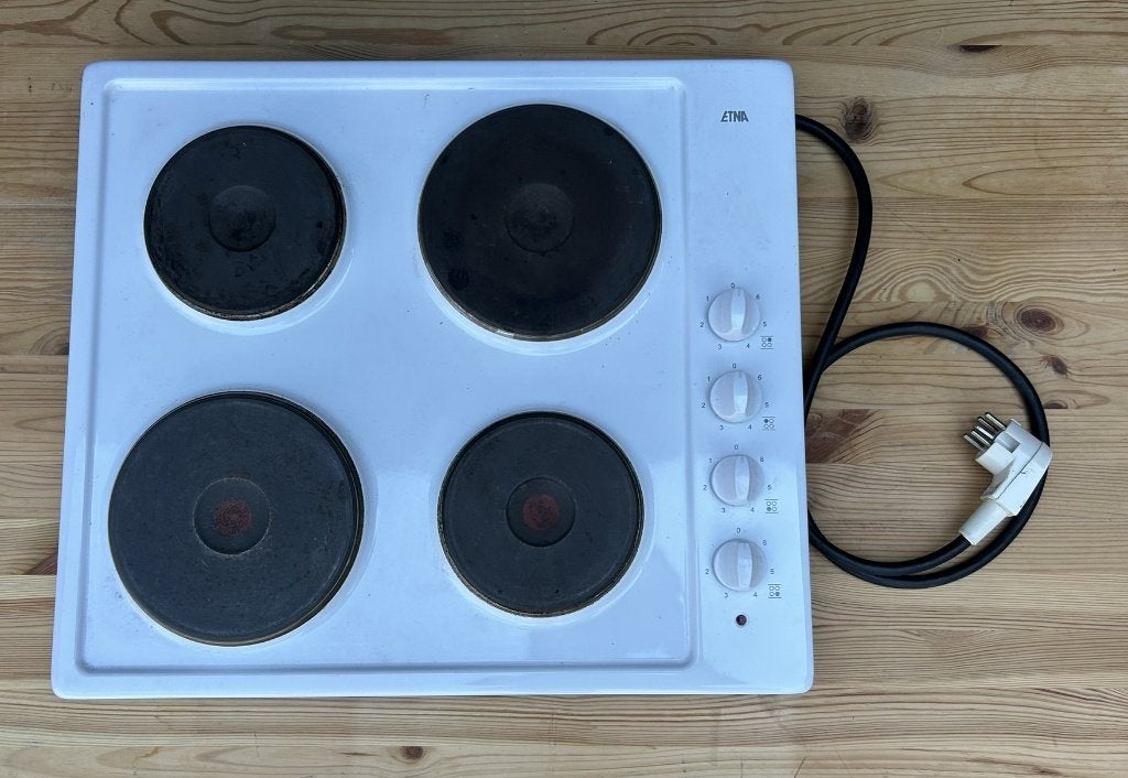 Etna kookplaat elektrisch, Ophalen, Gebruikt, 4 kookzones, Vrijstaand