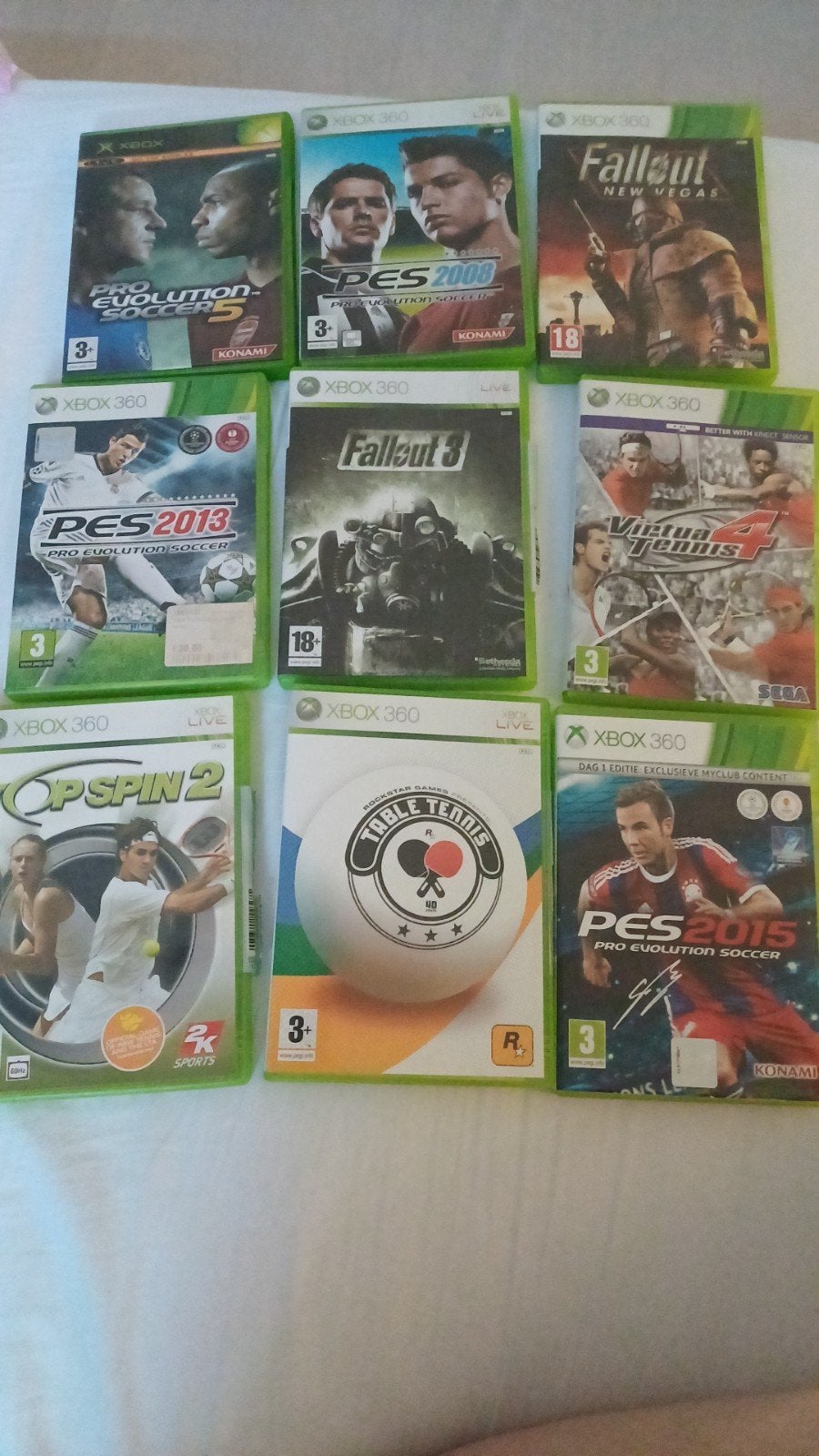 Xbox 360 games - Complete set WEG=WEG i.v.m. verhuizing, Ophalen of Verzenden, Zo goed als nieuw, Sport, 3 spelers of meer