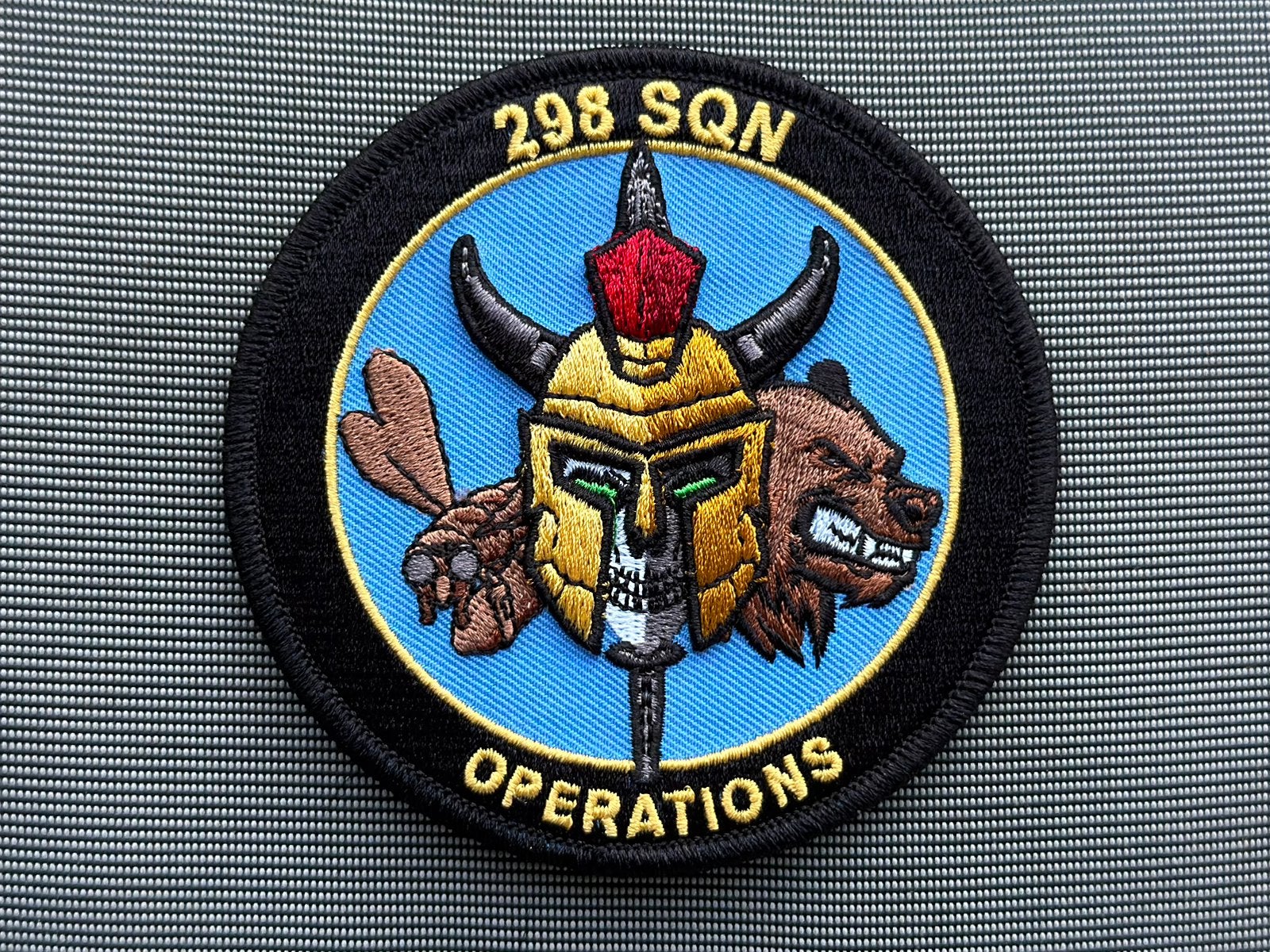 Patch RNLAF 298 SQN Ops, Ophalen of Verzenden, Luchtmacht, Nederland, Embleem of Badge