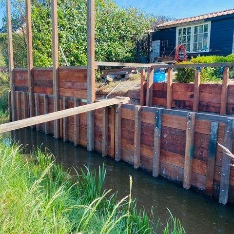 Azobé beschoeiingsplanken- damwand 20x150 a 3,5M, Ophalen, Planken, Nieuw, Hardhout
