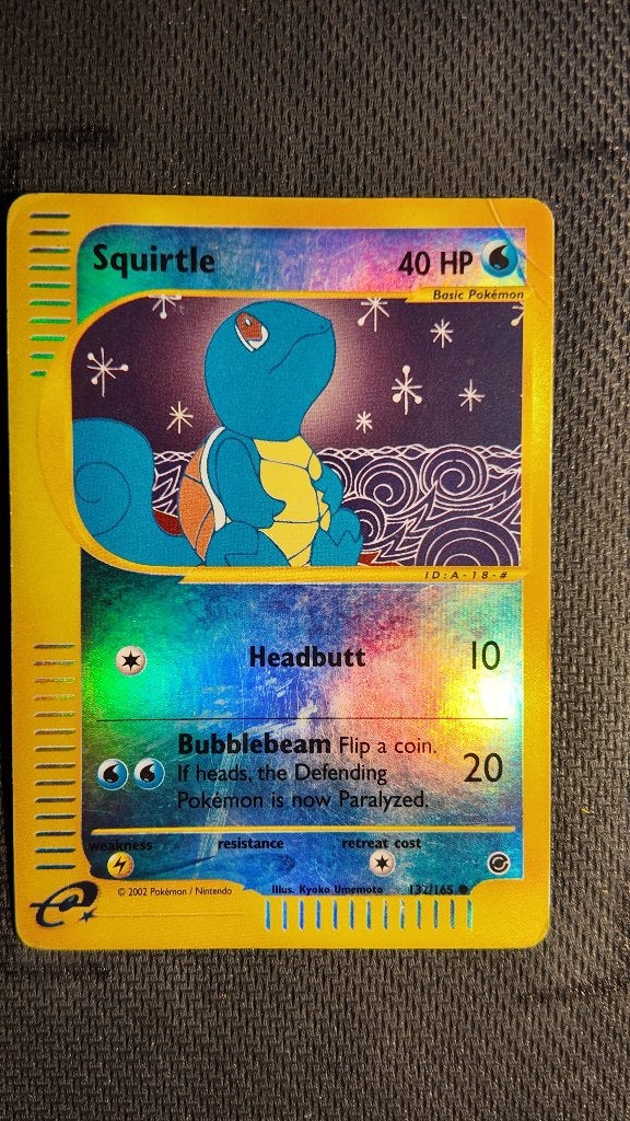 Squirtle 132 Expedition Base Set | Pokemon kaart, Ophalen, Zo goed als nieuw, Losse kaart, Foil