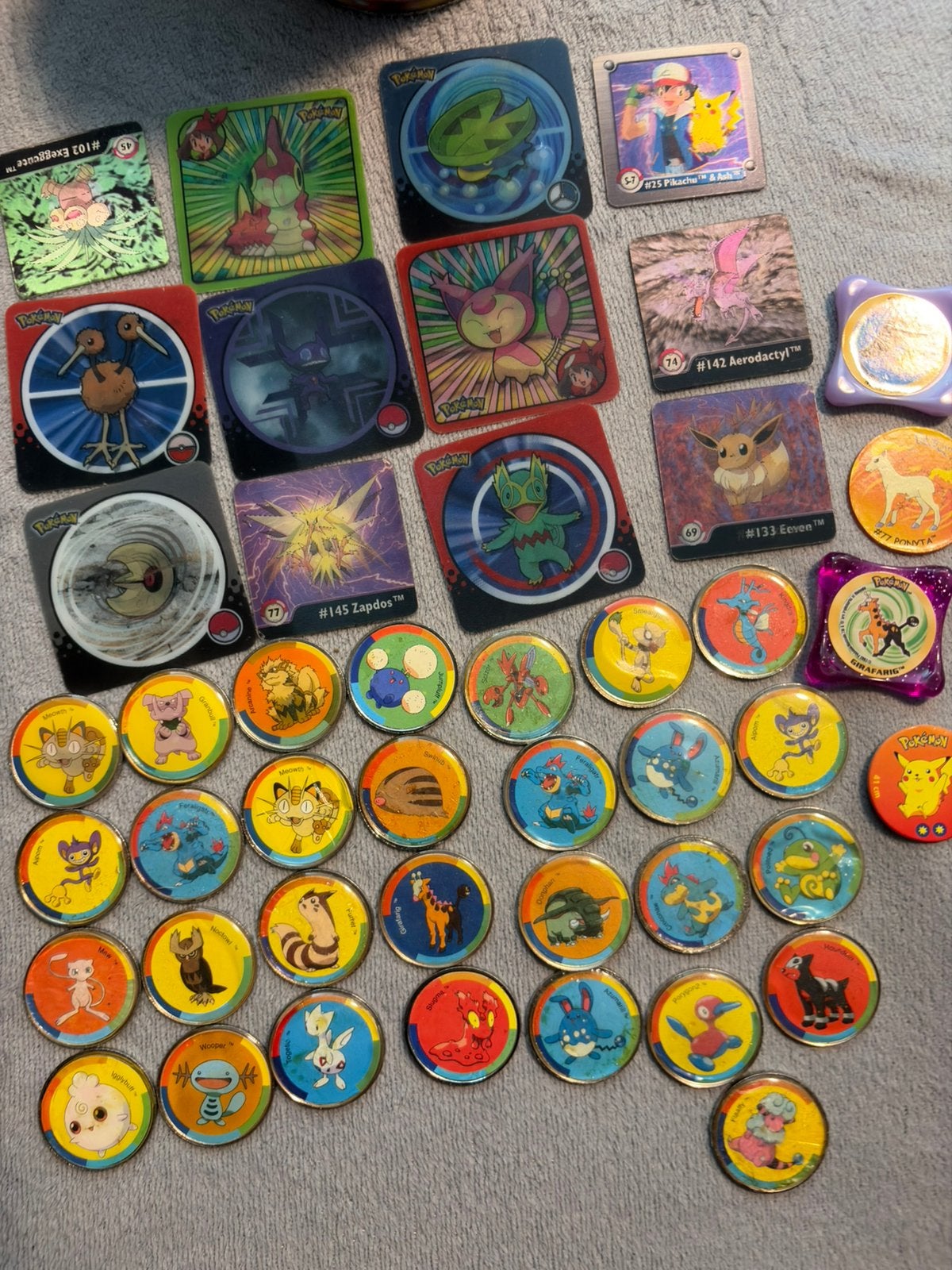 Nostalgische Pokemon MegaMan verzameling Munten Flippos, Verzamelen, Ophalen of Verzenden, Verzameling