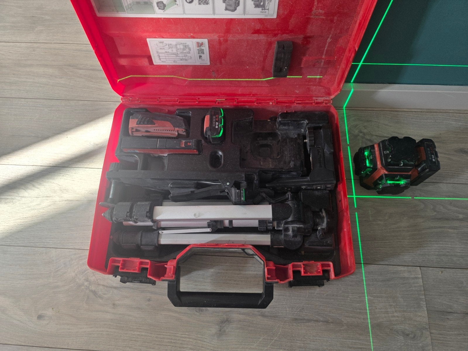 Hilti PM30-MG Multi-lijnlaser 360, Ophalen, Gebruikt, Licht