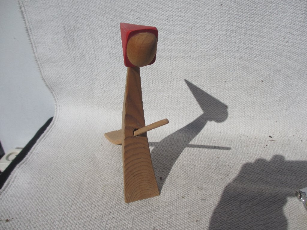 Vintage houten beeldje Denmark Alex Emanuelsson, Ophalen of Verzenden, Gebruikt, Fantasy