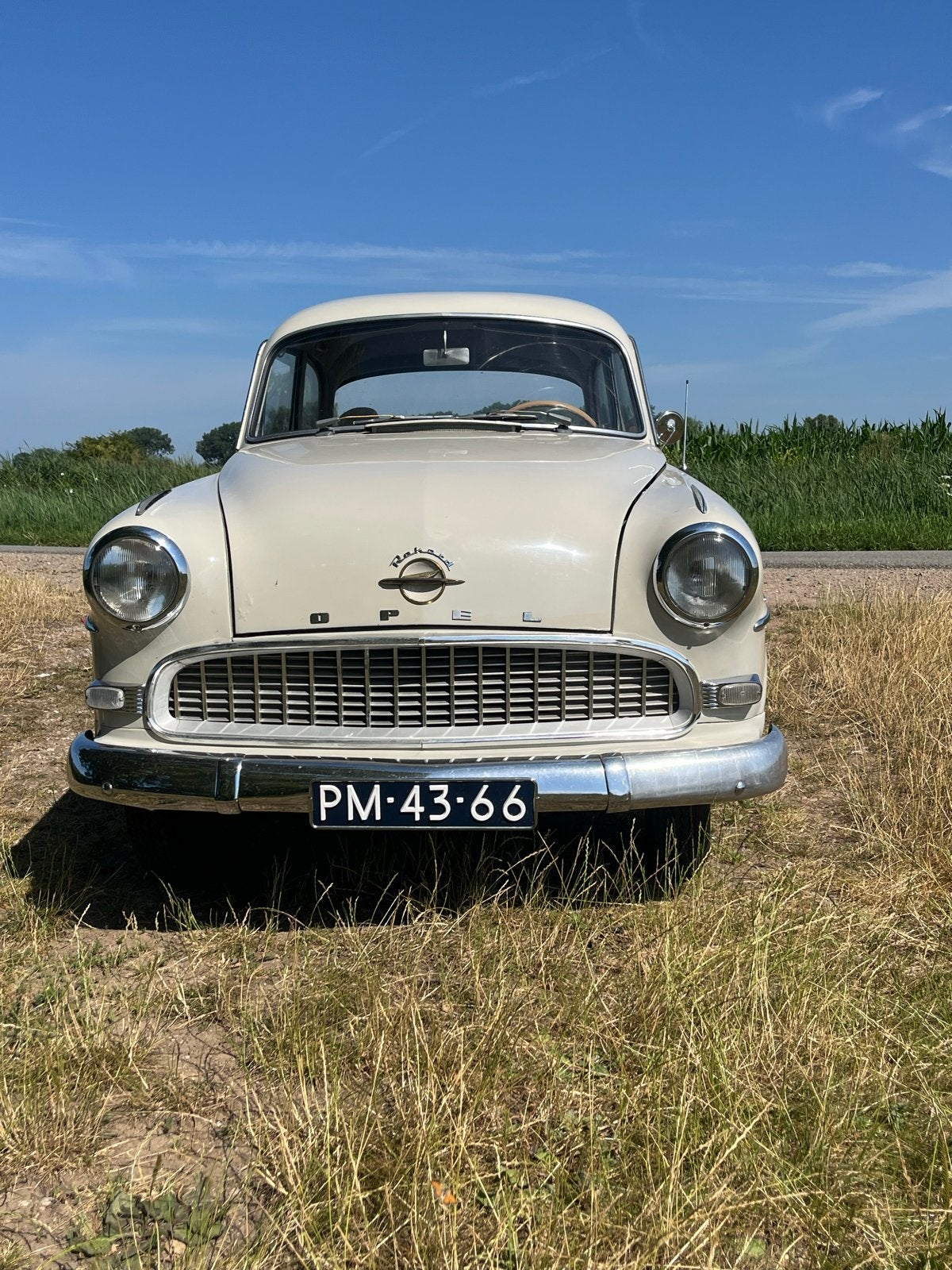 Opel Olympia Record uit 1956, in fraaie staat., Auto's, Opel, Particulier, Benzine, Sedan, Geïmporteerd, Wit, Ophalen