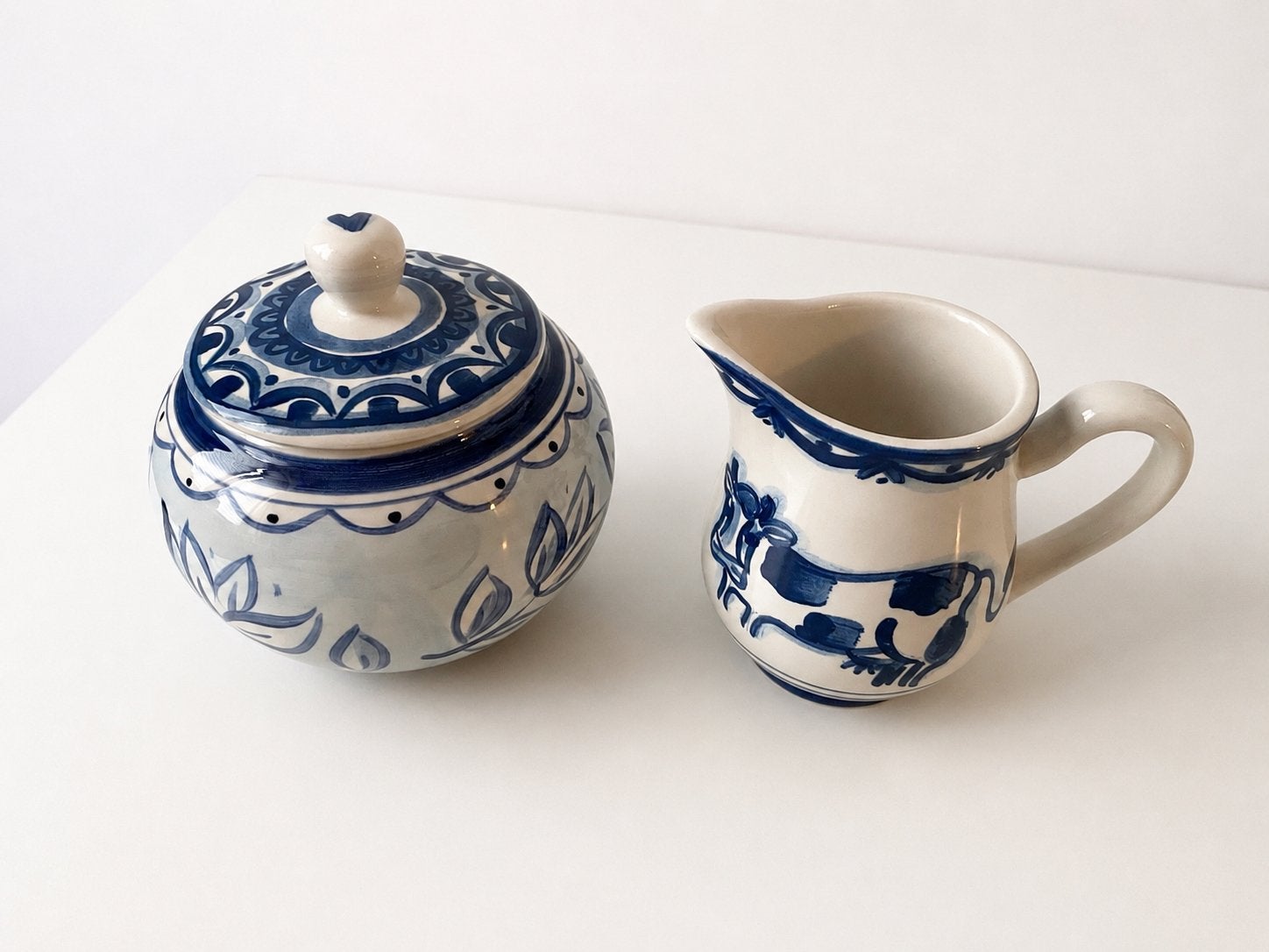 Blond Amsterdam - blauw - suikerpot | melkkan koe - nieuw, Ophalen, Nieuw, Aardewerk, Overige typen