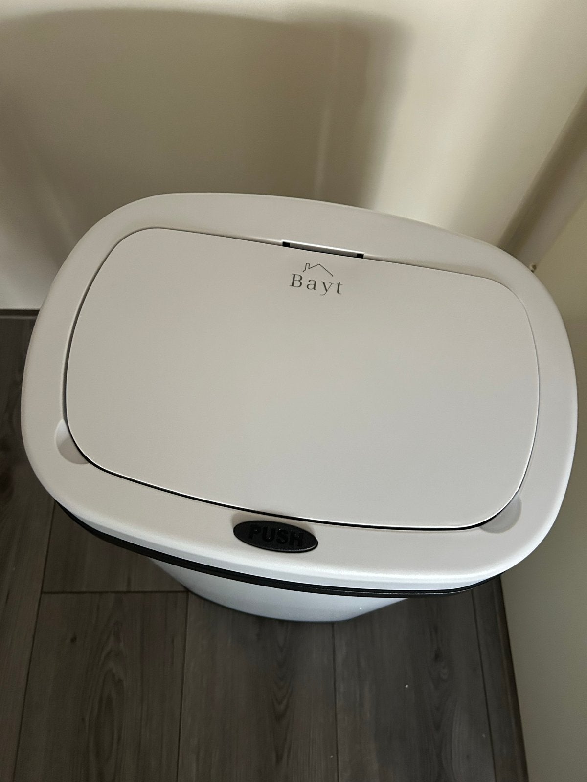 Bayt Prullenbak Wit - 60L Touch Bin, Ophalen, Kunststof, Nieuw, 40 liter of meer