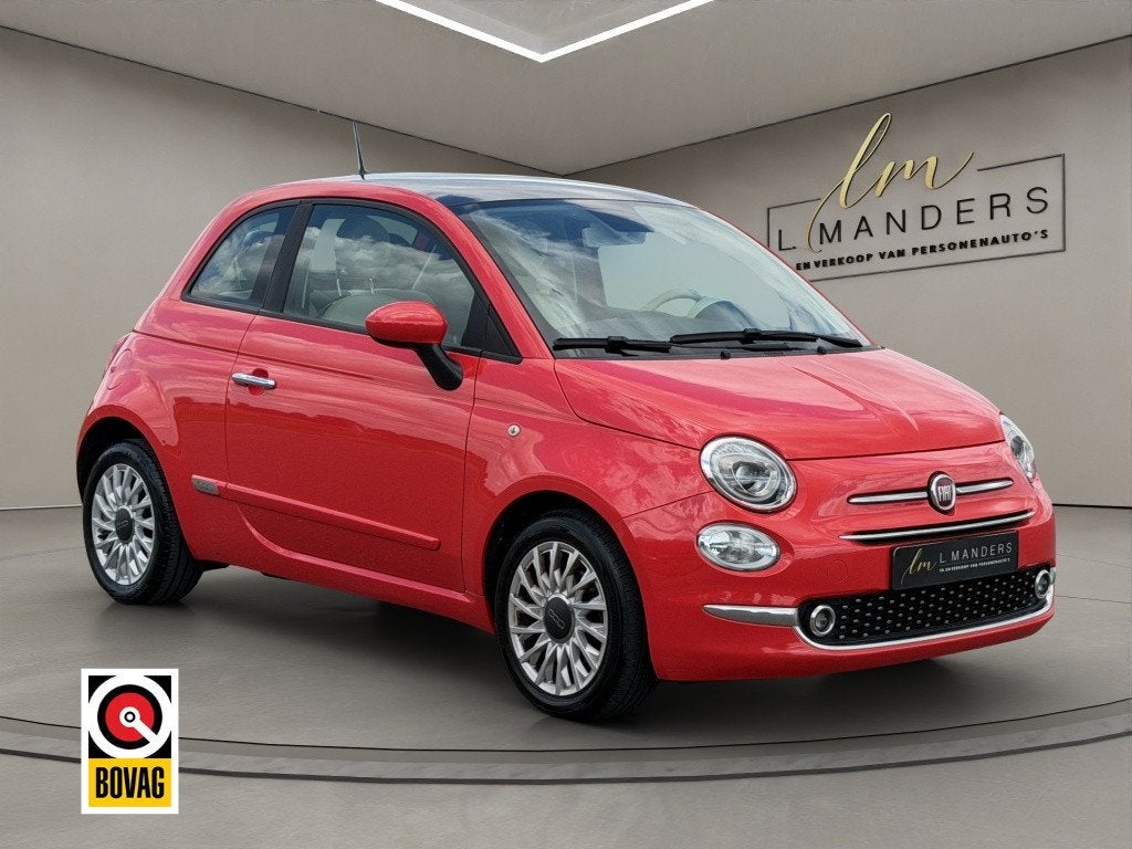 Fiat 500 1.0 Hybrid Lounge 2021 KORAAL | Apple CarPlay | Pan, Auto's, Fiat, Keurmerk '100% Onderhouden', LED verlichting, Gebruikt