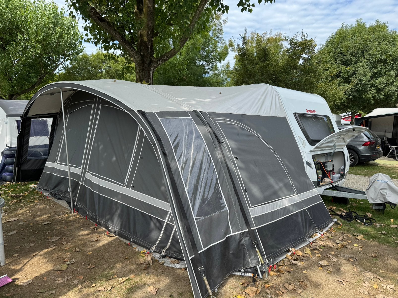 Fortex Aronde met petluifel en voortentluifel maat: 990/1000, Caravans en Kamperen, Voortenten en Luifels, Ophalen, Zo goed als nieuw