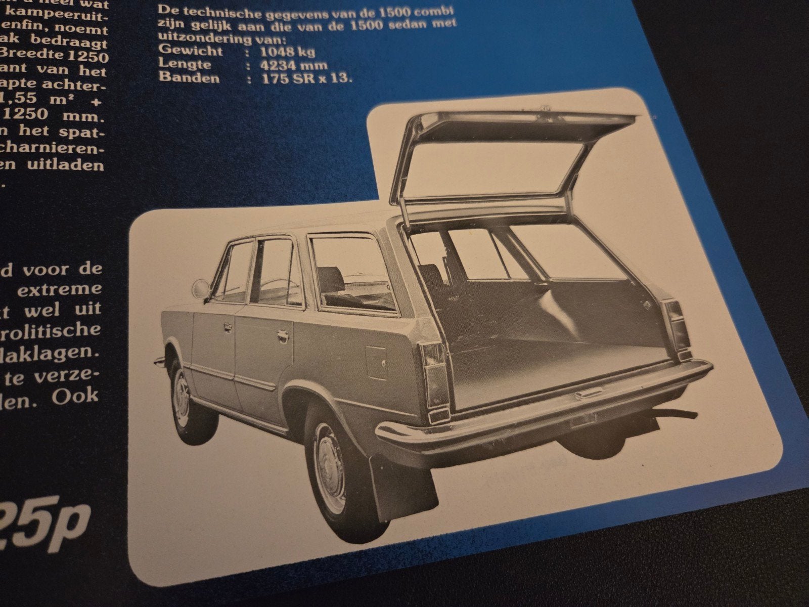 Brochure Polski Fiat 125P 1300 & 1500, Ophalen of Verzenden, Zo goed als nieuw, Overige merken