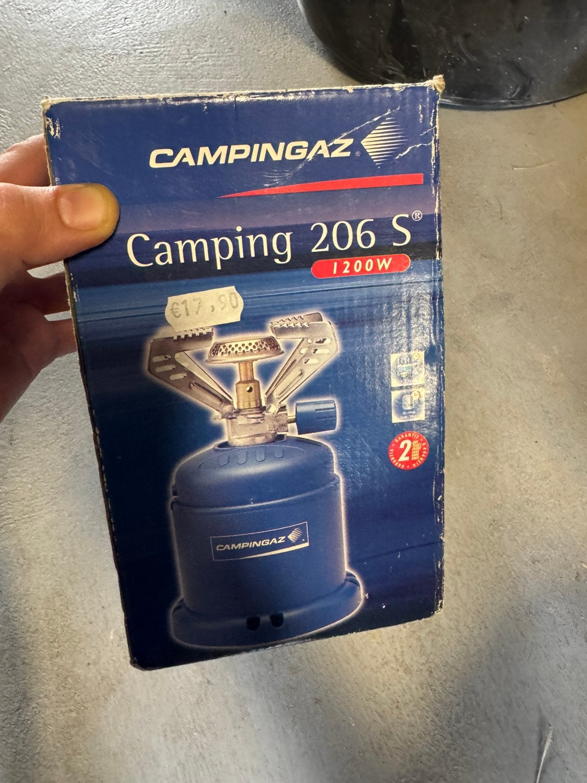 Gaspit met reserve gaspotjes, Ophalen, Zo goed als nieuw