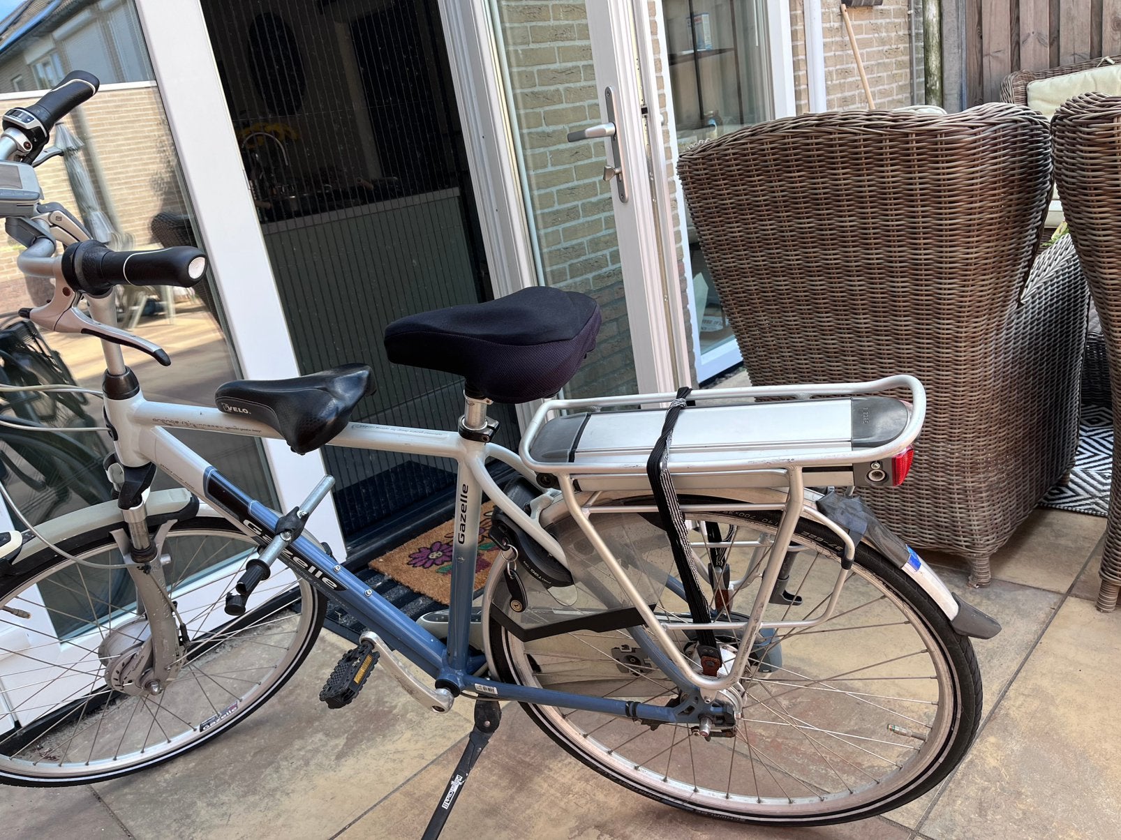 Elektrische Gazelle herenfiets, Fietsen en Brommers, Elektrische fietsen, Ophalen, Gebruikt, 51 tot 55 cm, Gazelle