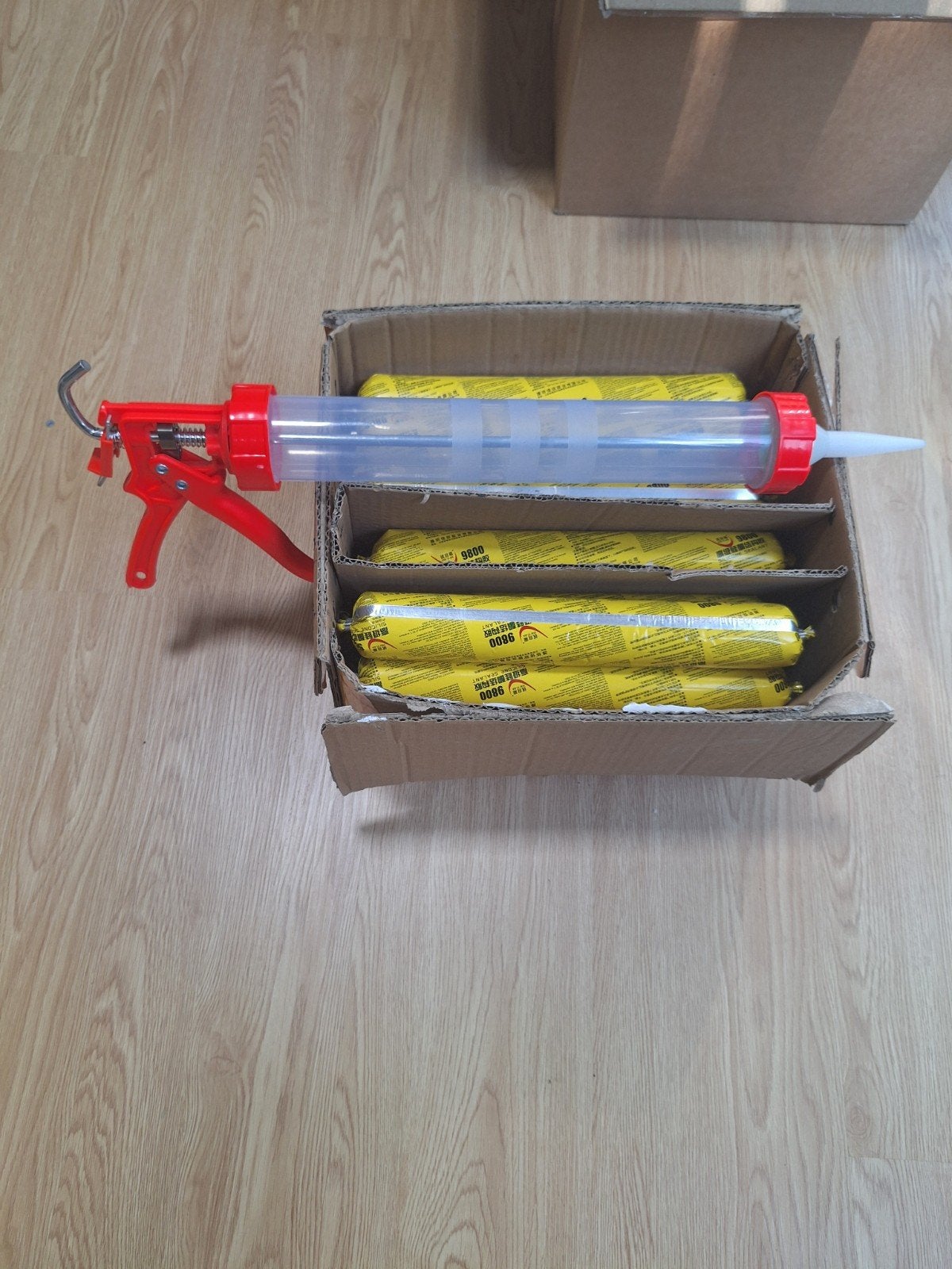 siliconen kit wit 19 worsten + spuit, Ophalen, Nieuw