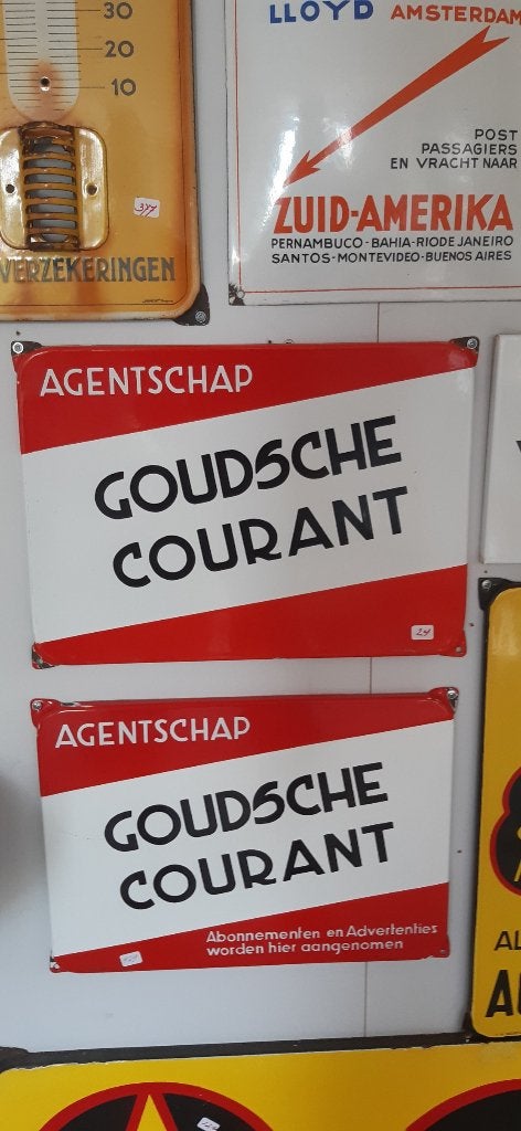 EMAILLE RECLAMEBORDEN, Verzamelen, Merken en Reclamevoorwerpen, Ophalen of Verzenden, Gebruikt, Reclamebord