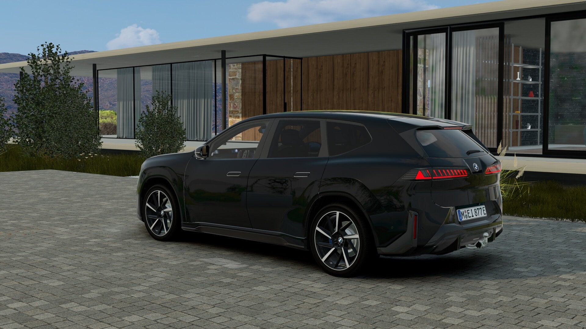 BMW iX3 40 eDrive M Sport / Panoramadak / Trekhaak / Multifu, Automaat, Dealer onderhouden, Achterwielaandrijving, Zwart