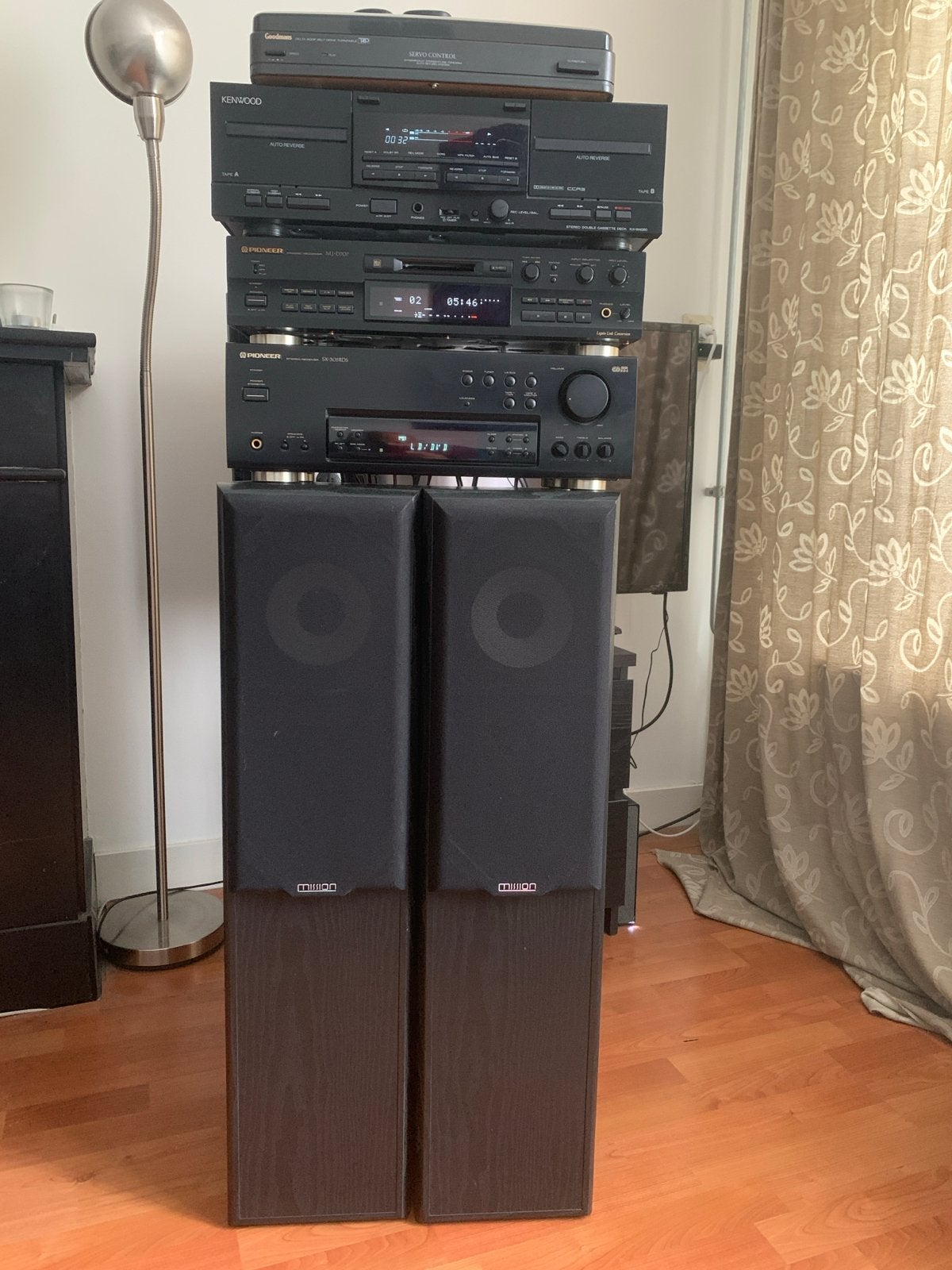 Complete Pioneer stereo set met Mission speakers en meer, Ophalen, Gebruikt, Cassettedeck, Losse componenten