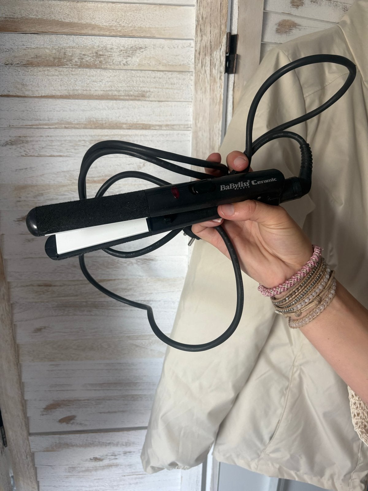 BaByliss Ceramic stijltang, Ophalen of Verzenden, Gebruikt, Haarverzorging