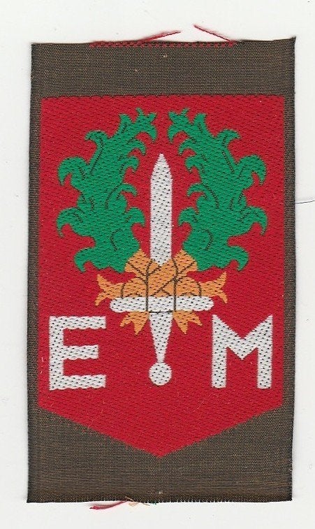 Embleem 1e Divisie 7 december (kleur),, Verzamelen, Verzenden, Landmacht, Nederland, Embleem of Badge