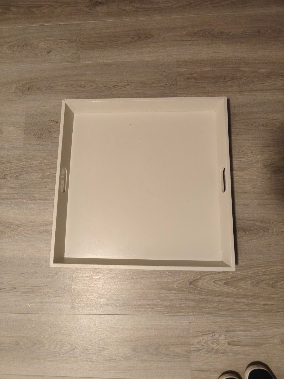 Wit dienblad 60x60 cm met handvatten, Ophalen, Gebruikt, Met handvatten, Vierkant
