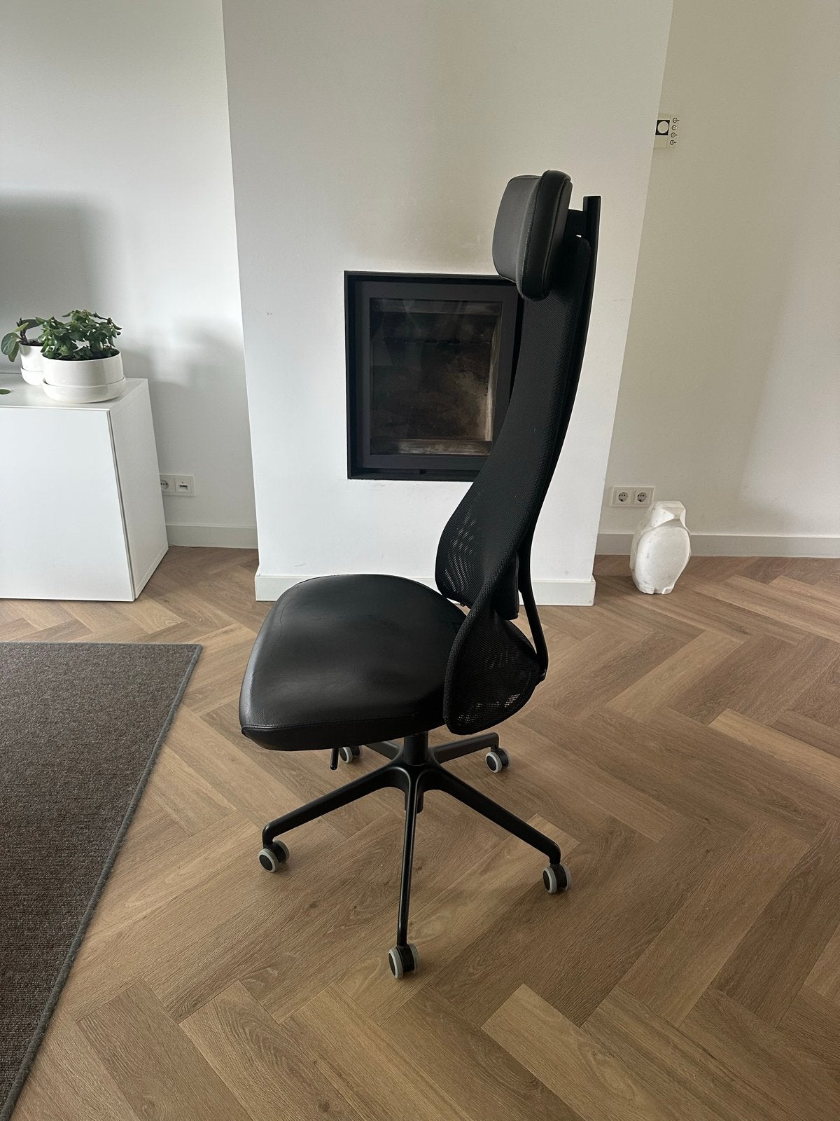 IKEA bureaustoel - Zwart, Ergonomisch, Ophalen, Zwart, Zo goed als nieuw, Bureaustoel
