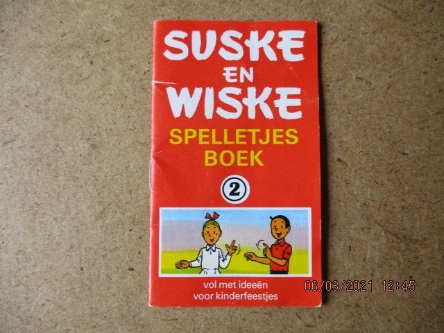 adv0279 suske en wiske spelletjes boek, Eén stripboek, Ophalen, Gelezen