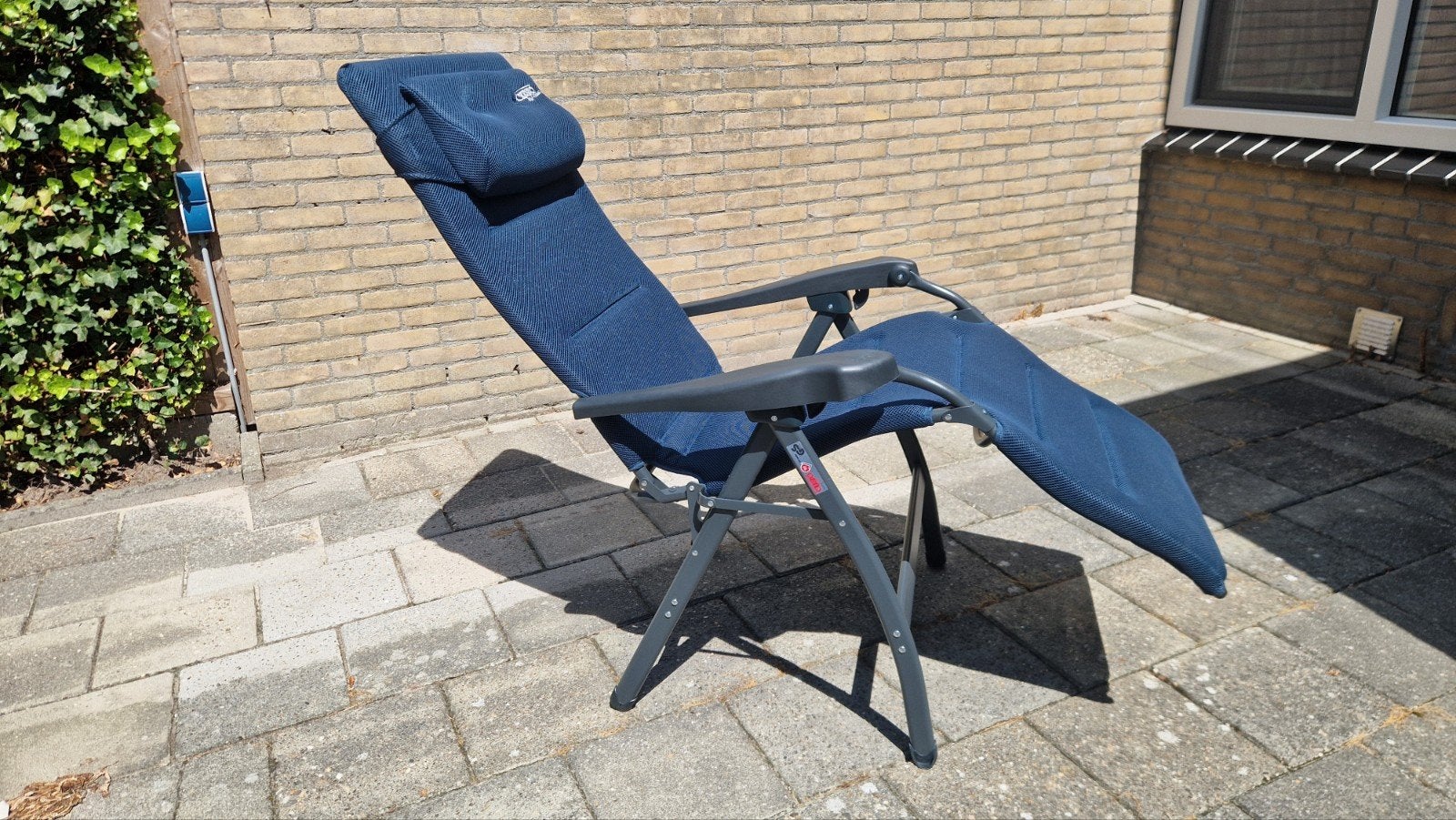 Crespo (lig)stoel  AP/242 Air-Deluxe Blauw 2 stuks in hoes, Ophalen, Nieuw, Verstelbaar