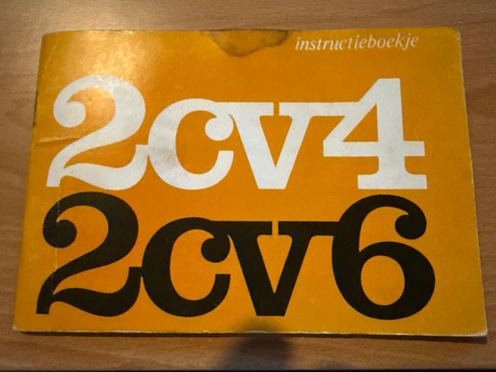 Citroën 2CV4 2CV6 instructieboekje, Ophalen of Verzenden, Gelezen, Citroën