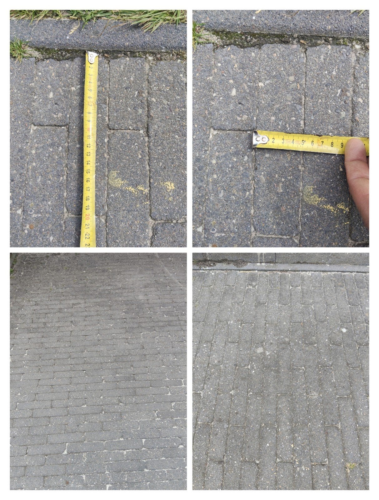 Waaltje steen aangeboden. 12 meter bij 3 meter zo opgemeten, Tuin en Terras, Ophalen, Gebruikt, Beton, Terrastegels