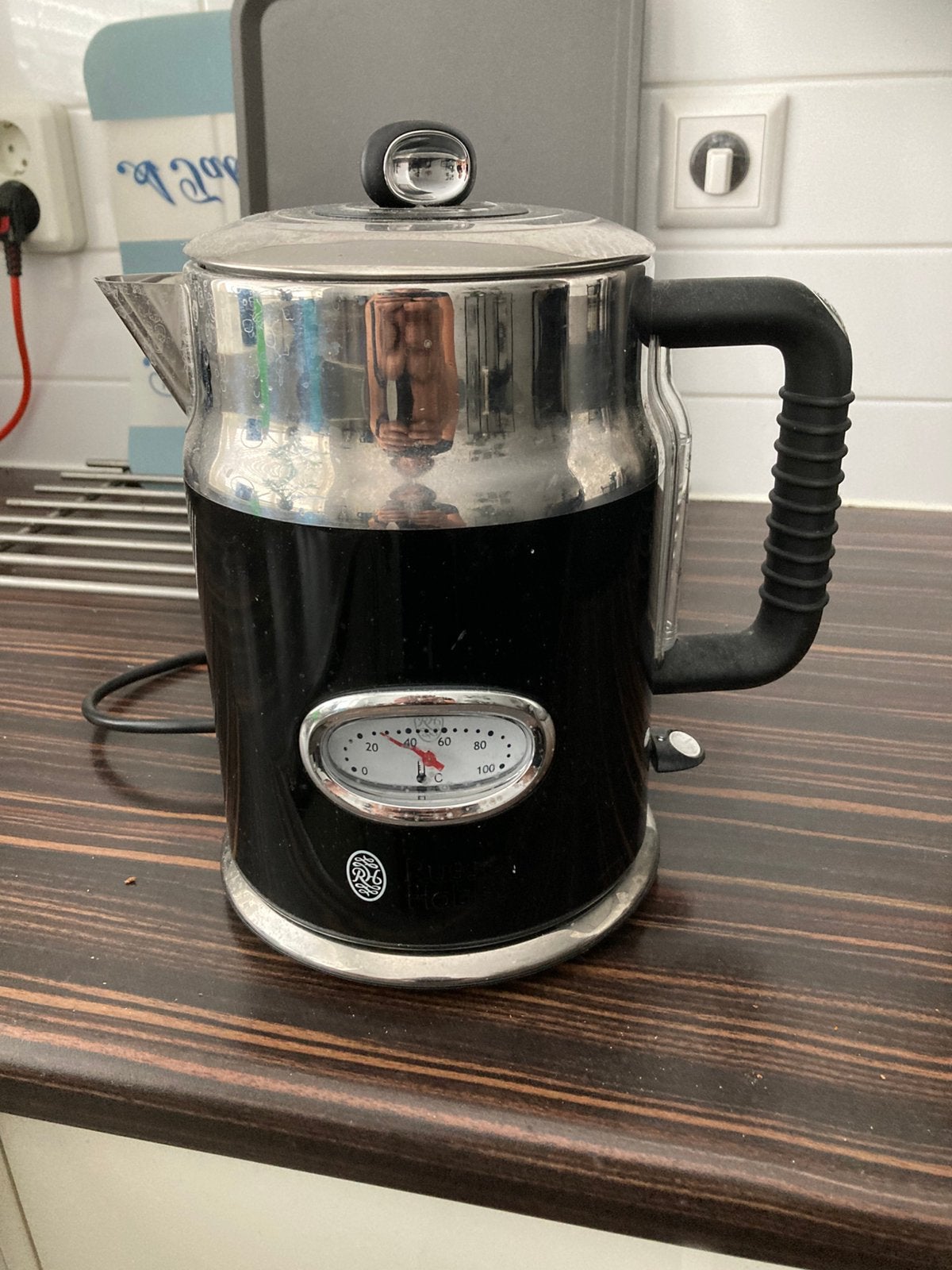 Waterkoker Russell hobbs 1,7 l, Witgoed en Apparatuur, 1 tot 2 liter, Ophalen, Gebruikt