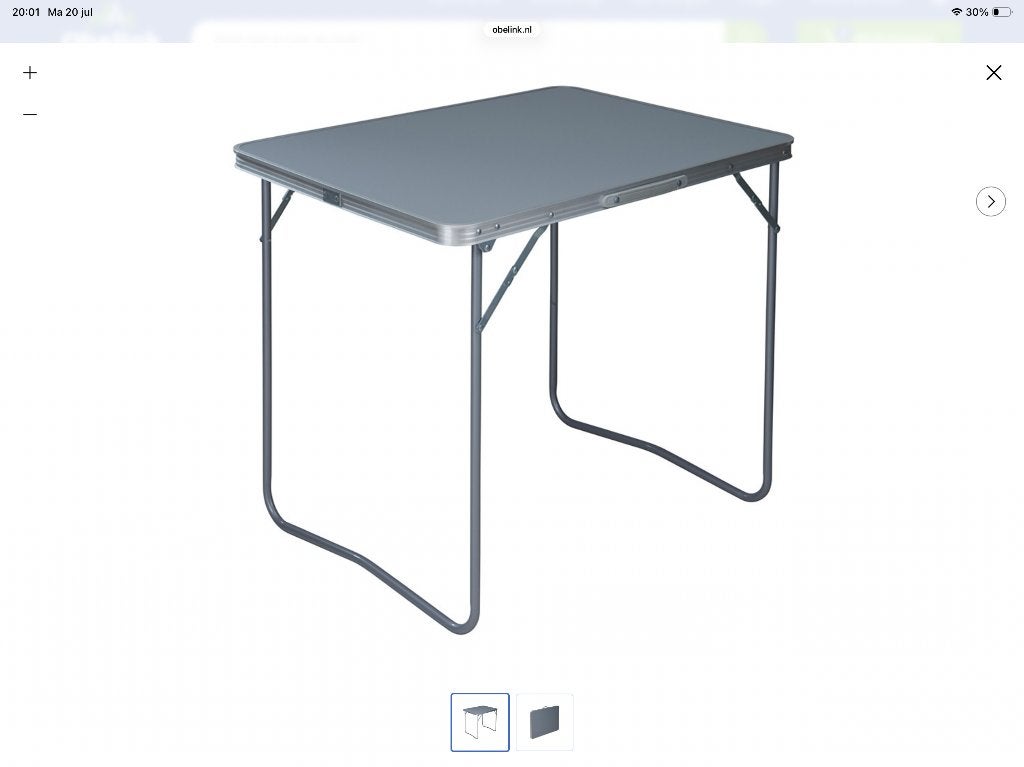 Redcliffs campingtafel - 80 x 60 cm, Caravans en Kamperen, Kampeermeubelen, Ophalen, Zo goed als nieuw, Campingtafel