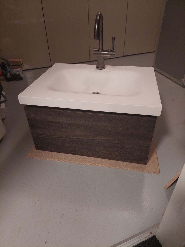 BADKAMERMEUBEL MET KRAAN, Ophalen, 50 tot 100 cm, Zo goed als nieuw, Minder dan 100 cm