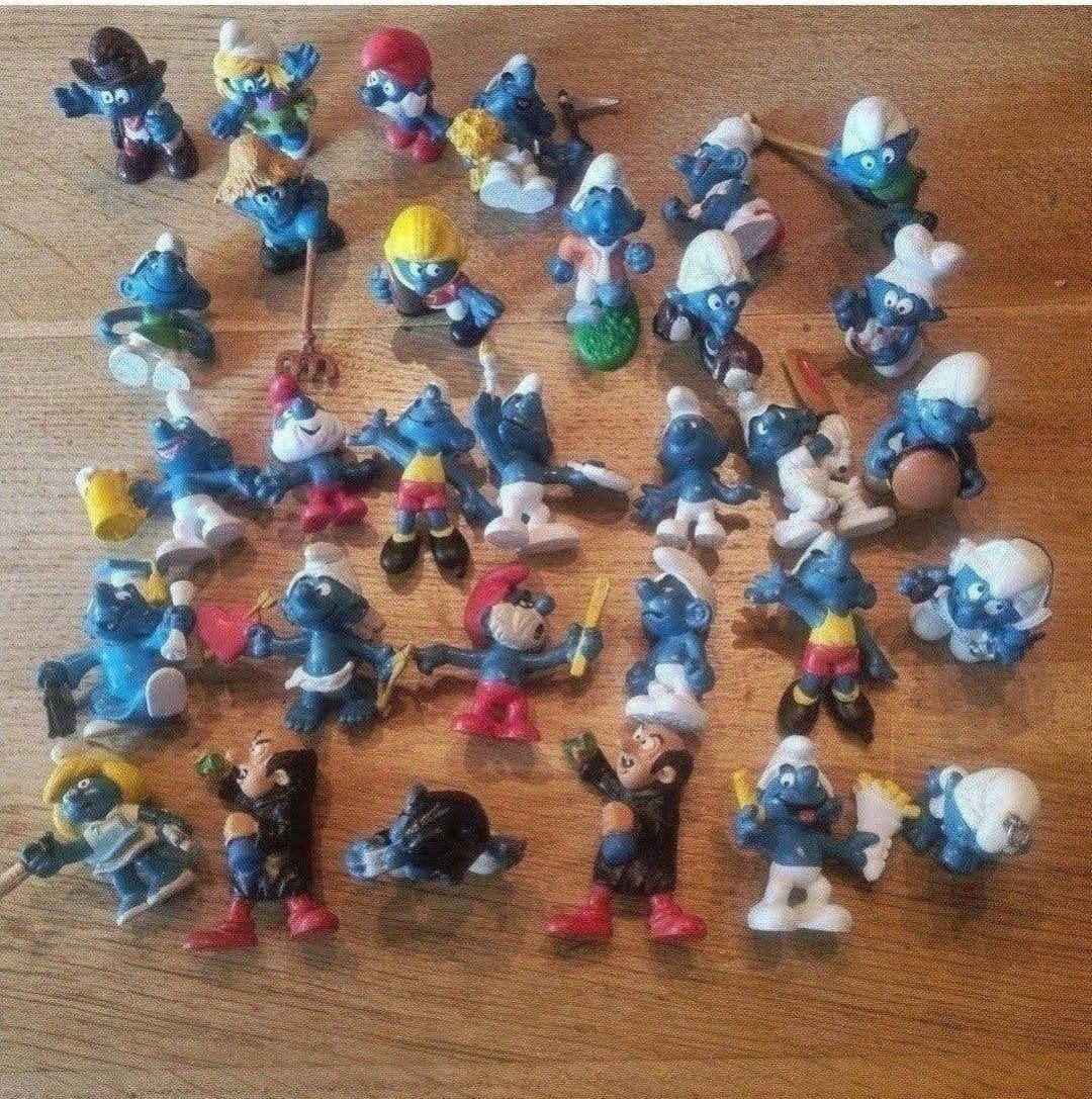 oude schleich smurfen, Ophalen of Verzenden, Zo goed als nieuw, Verschillende Smurfen