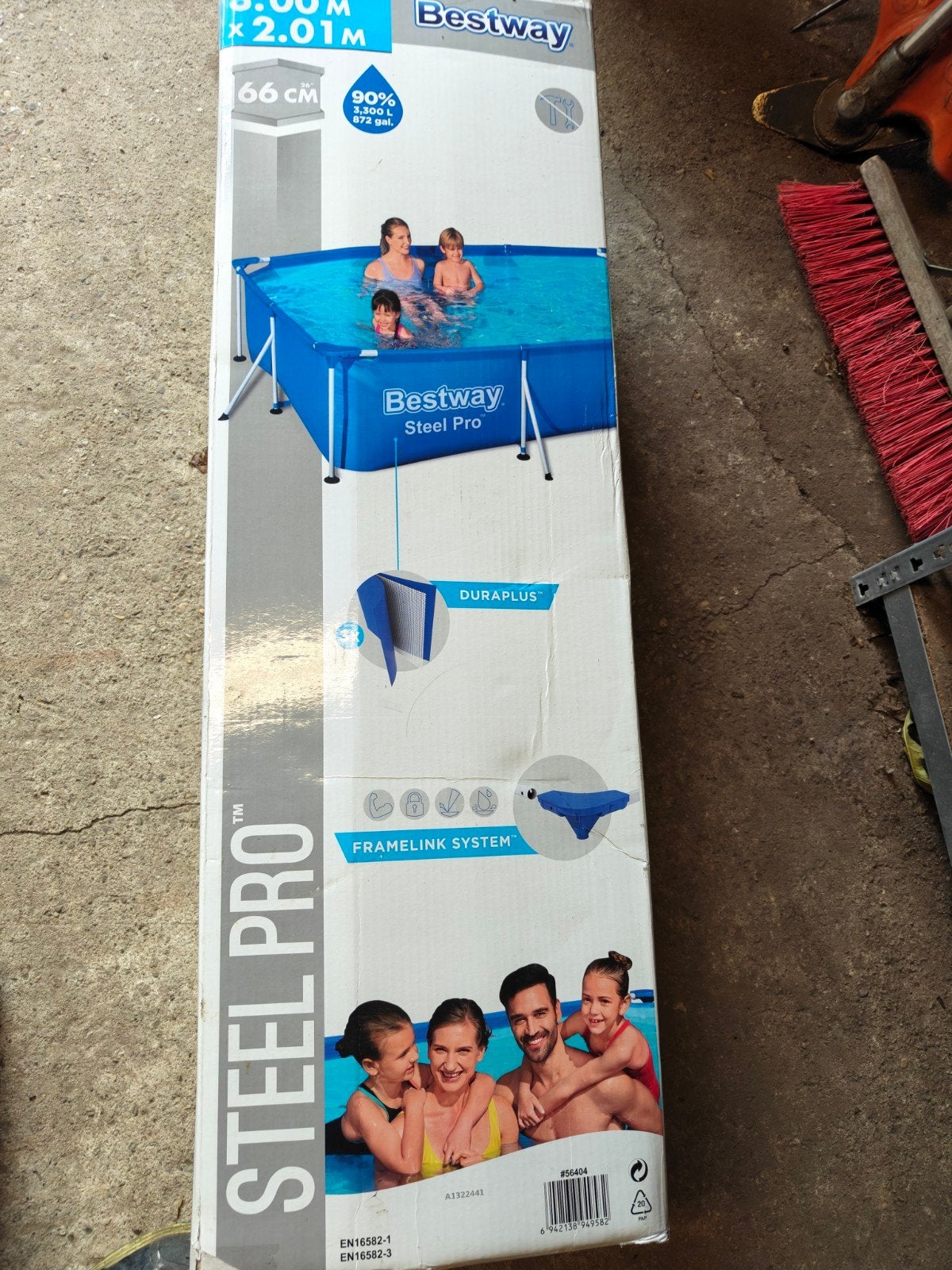 Bestway Steel Pro opzetzwembad met Intex zandfilterpomp, Tuin en Terras, Ophalen, Gebruikt, Opzetzwembad, 200 tot 400 cm