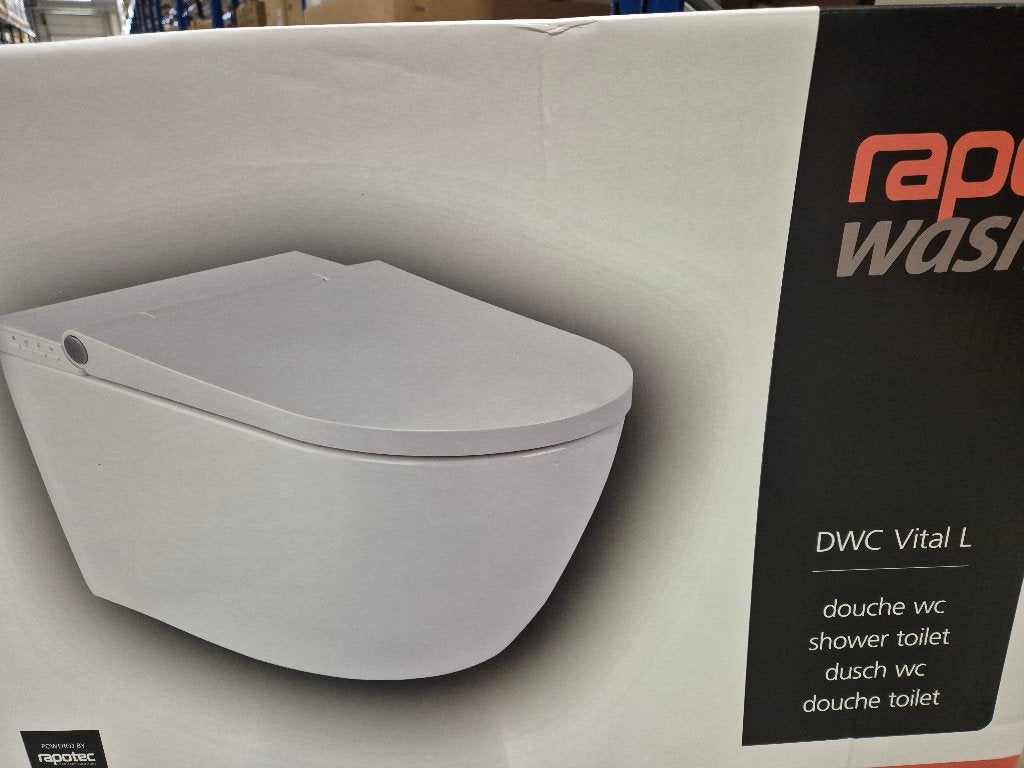Rapotec RapoWash Vital L douche wc wit, Doe-het-zelf en Verbouw, Sanitair, Ophalen, Nieuw, Toilet