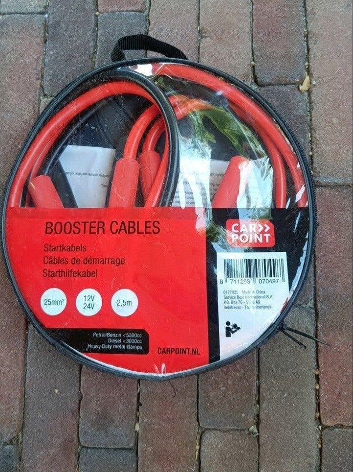 Startkabels 25mm² 12V/24V 2,5m - Benzine/Diesel, Ophalen of Verzenden, Nieuw