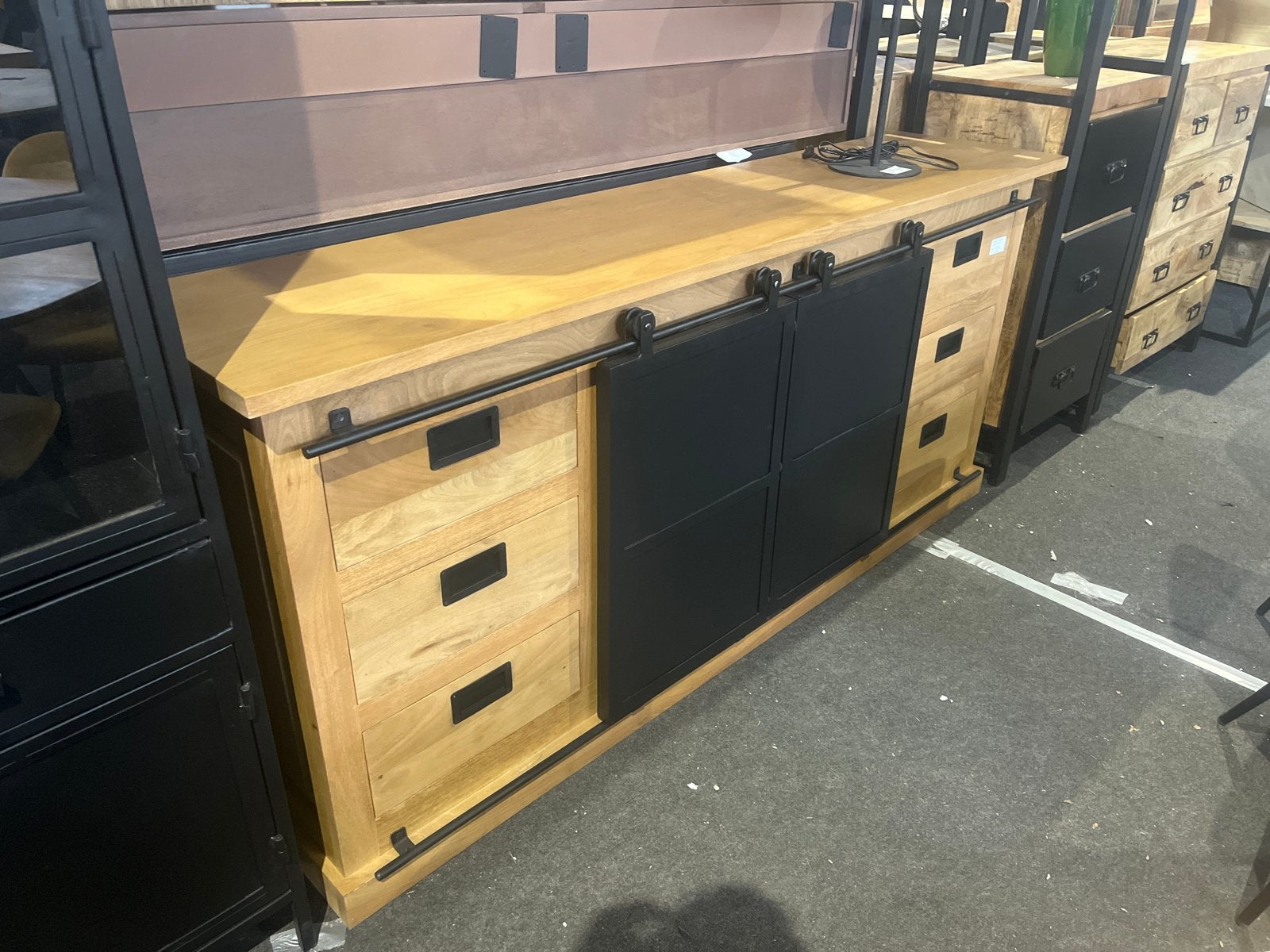 Dressoir Mangohout 200x90x45 - Weco Meubelen, Ophalen, Nieuw