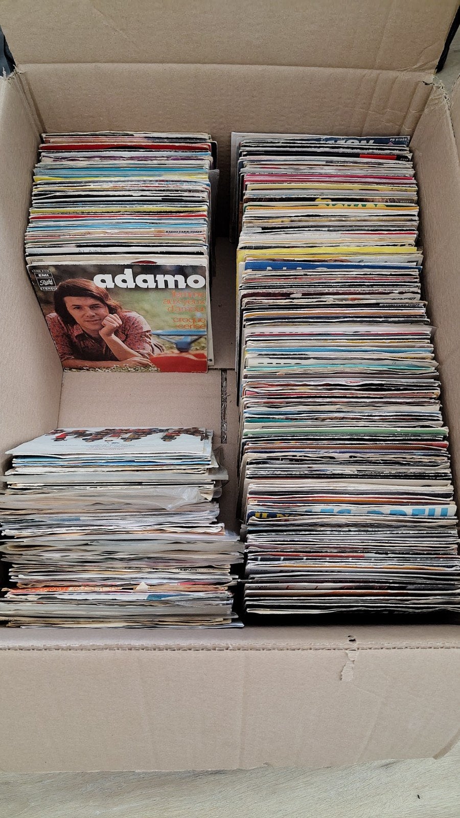 Partij Franstalige singles, Chansons, Ophalen of Verzenden, Gebruikt, Pop