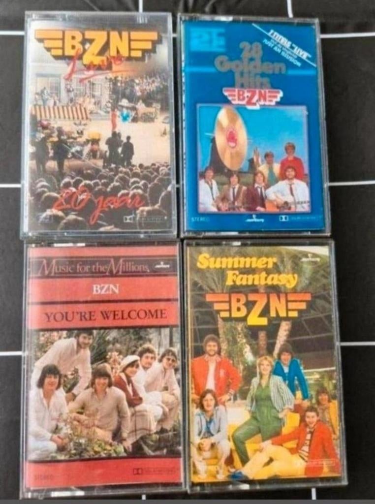 Verschillende cassettebandjes BZN, Cd's en Dvd's, Cassettebandjes, Ophalen of Verzenden, Zo goed als nieuw, Overige genres, 2 t/m 25 bandjes