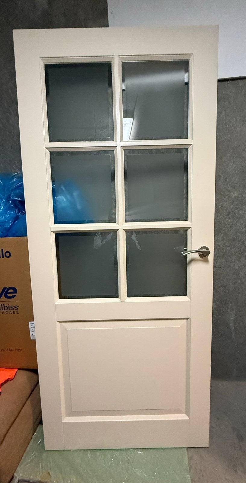 Mooie woonkamer deur met glas 80 cm breed, Doe-het-zelf en Verbouw, Deuren en Horren, Ophalen, Gebruikt, 80 tot 100 cm, Binnendeur
