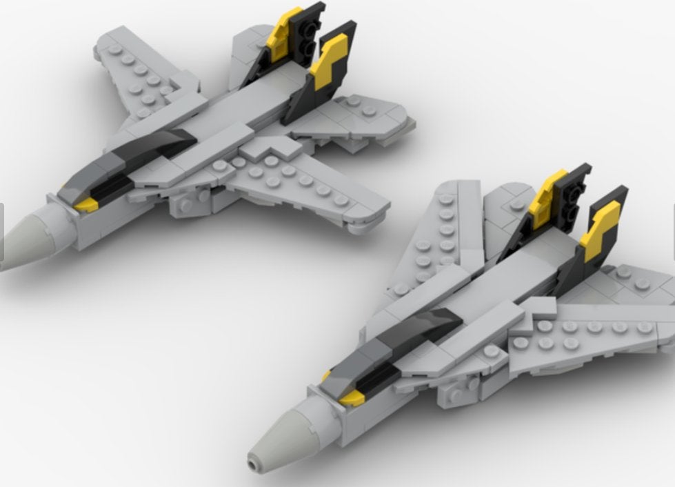 LEGO F-14 Tomcat MOC - Met Werkende Klapvleugels!, MOC (eigen creatie), Overige thema's, Lego, Nieuw