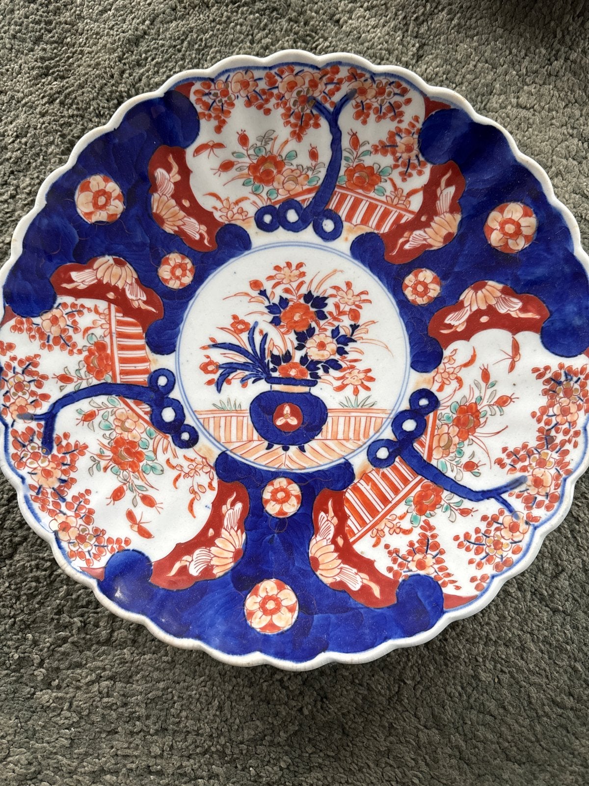 Antiek Japans Imari Porseleinen Schotel - Handgeschilderd, Antiek en Kunst, Ophalen