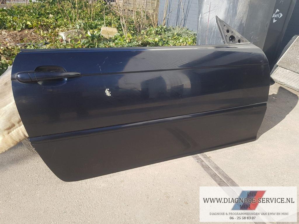 BMW M3 E46 coupe deur rechts voor carbon zwart portier, Ophalen, Gebruikt, -, Deur