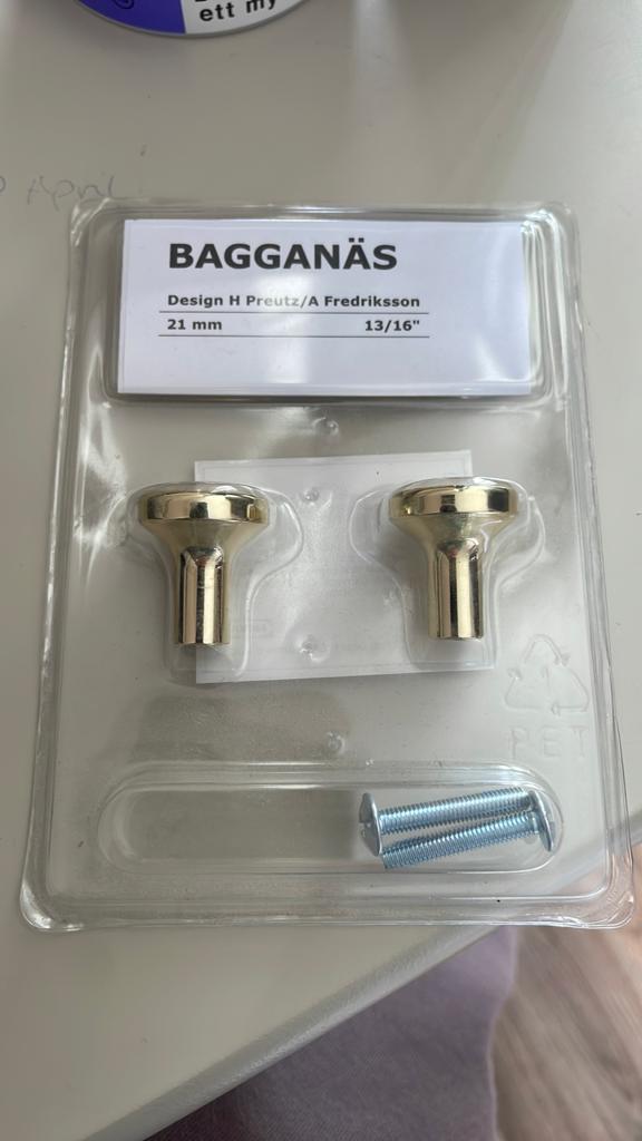 Ikea bagganäs knop x 3, Ophalen, Minder dan 50 cm, Nieuw, Minder dan 25 cm
