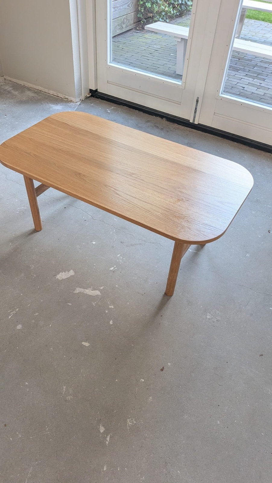 Te koop: Mooie salontafel van Jysk, Huis en Inrichting, Ophalen, 100 tot 150 cm, 50 tot 100 cm, Zo goed als nieuw