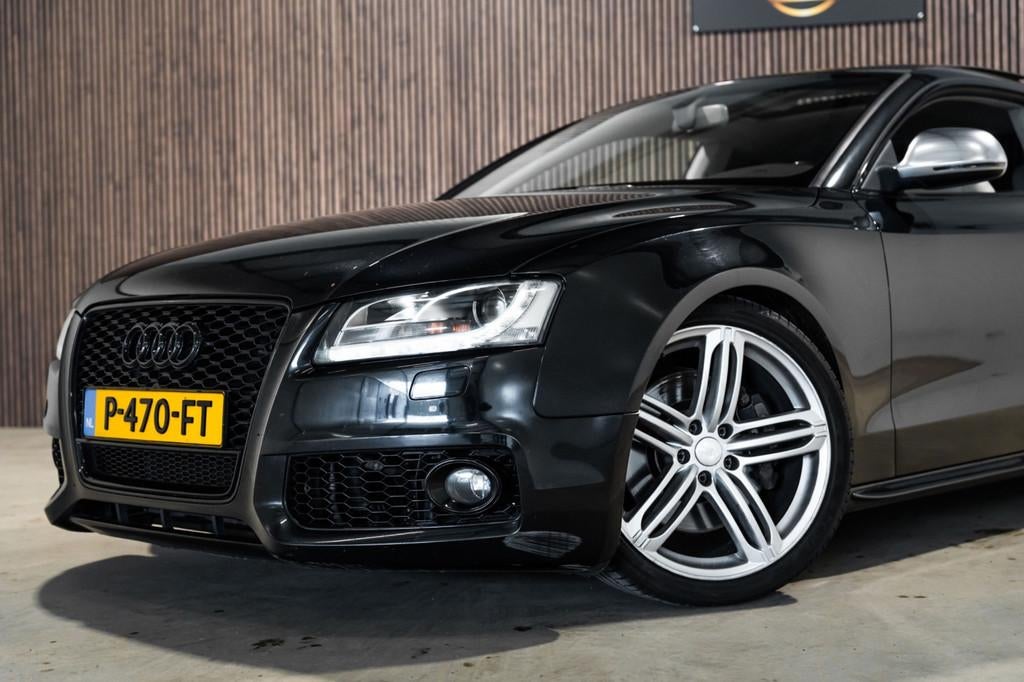 Audi A5 Coupé 4.2 S5 Quattro Pano Leder Navi Stoelverw., 4 stoelen, Zwart, Leder, Bedrijf
