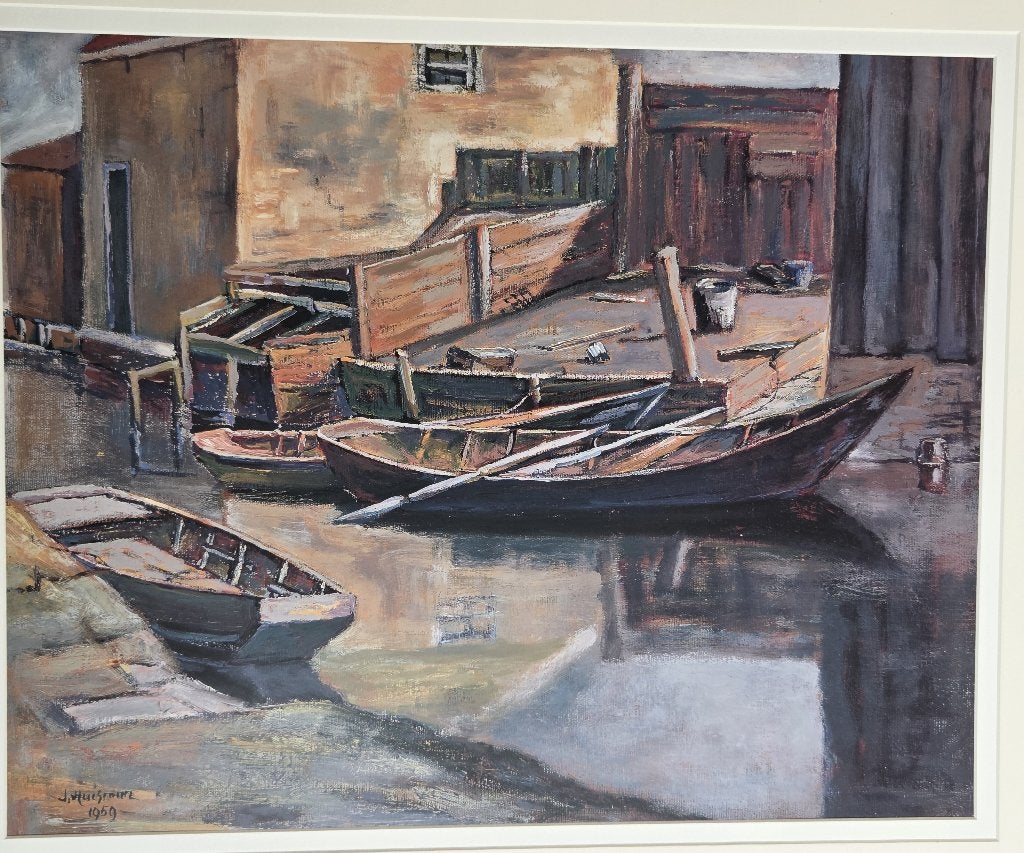 Jopie Huisman – Bootjes van de schilder, giclée, Antiek en Kunst, Kunst | Schilderijen | Modern, Overig onderwerp, Giclée, Papier/karton