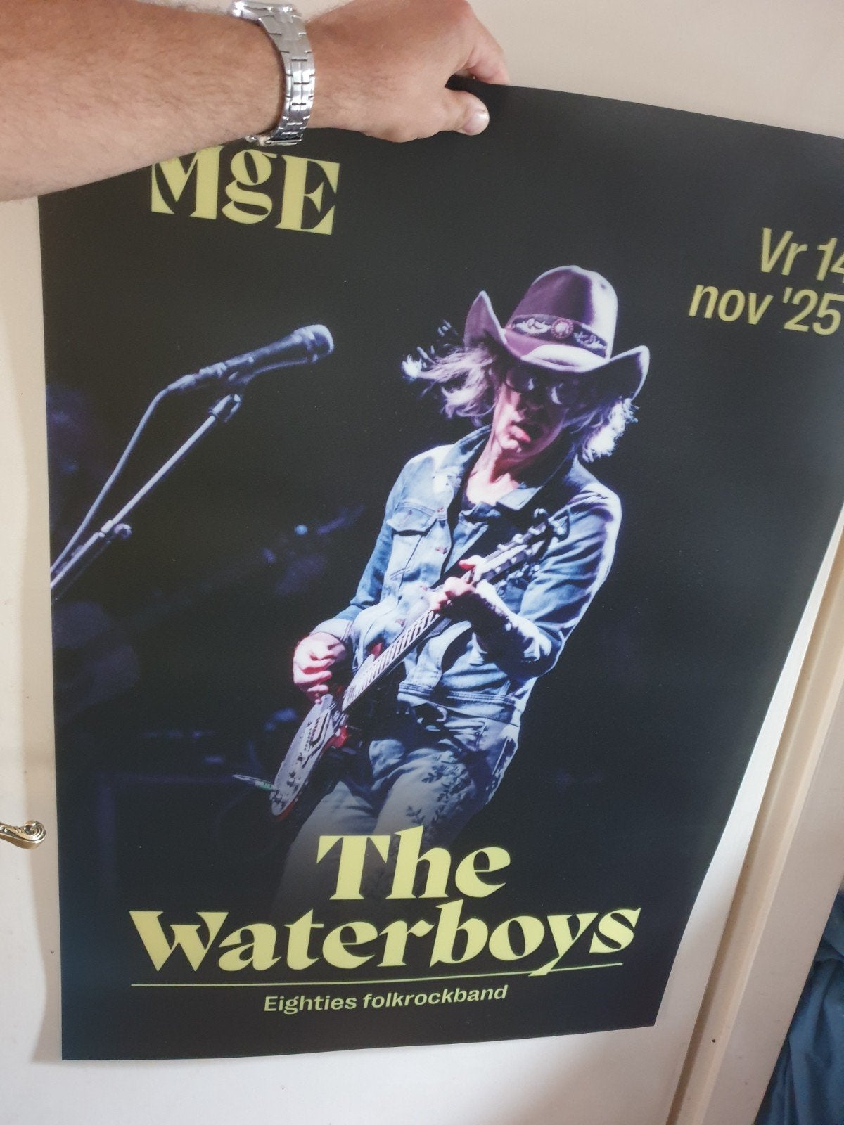 the waterboys poster kunstof, Rechthoekig Staand, Ophalen of Verzenden, Zo goed als nieuw, A1 t/m A3